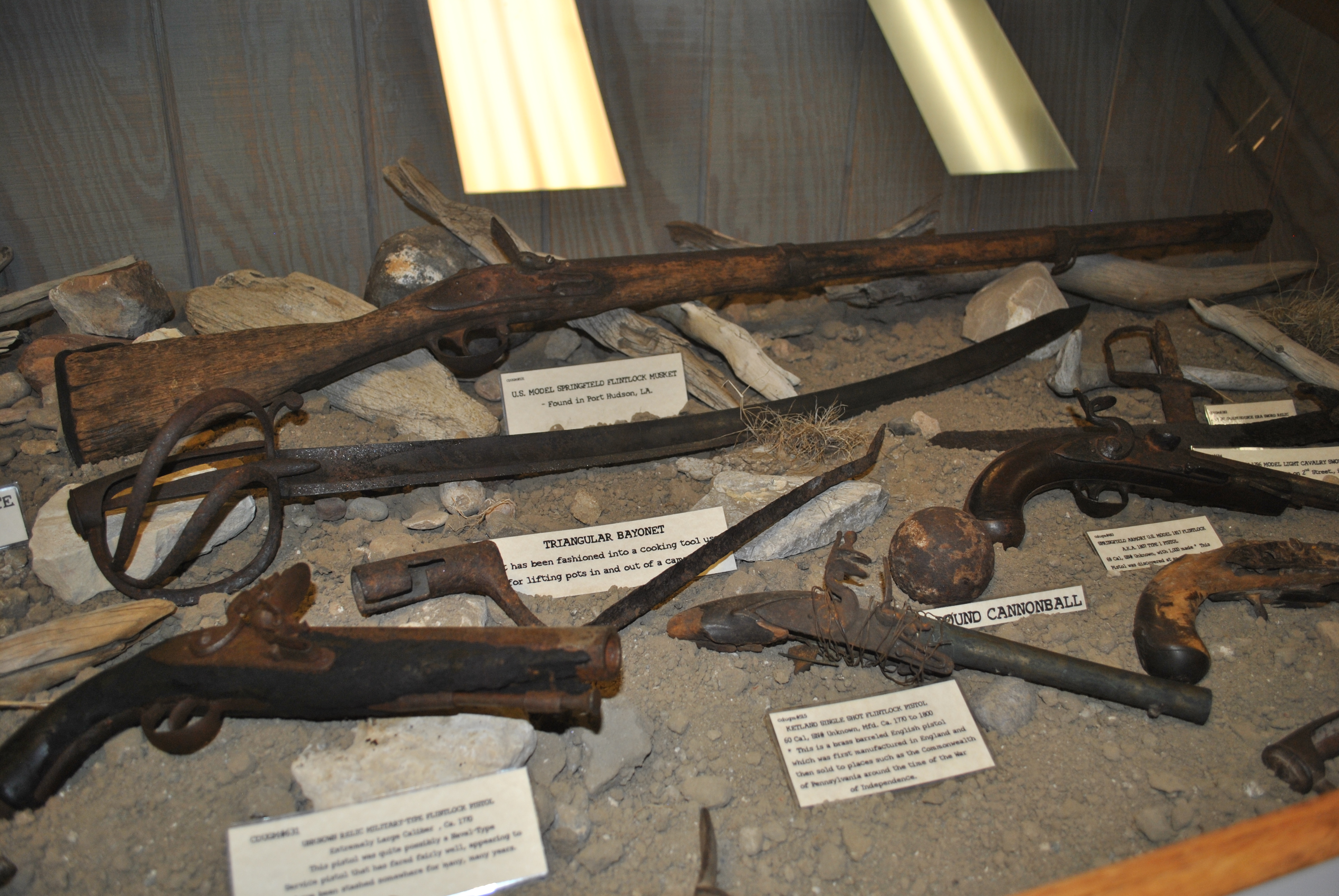 Relic guns at Cody Dug Up Gun Museum