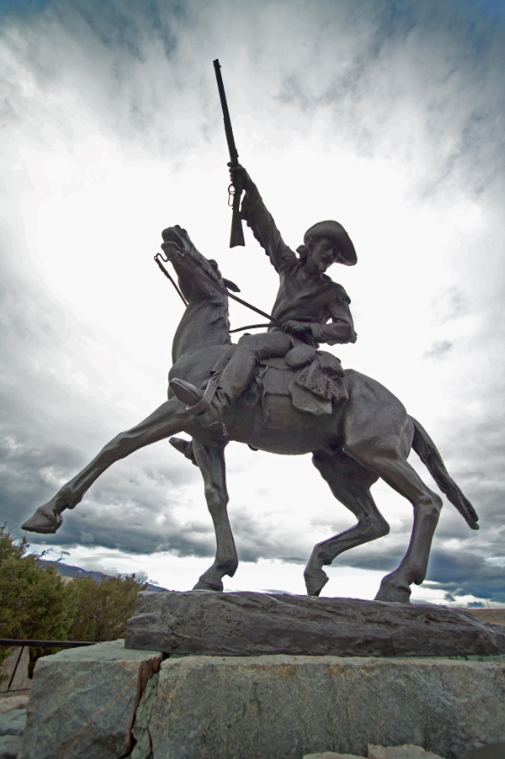 The Statue of Buffalo Bill in Cody, Wyoming