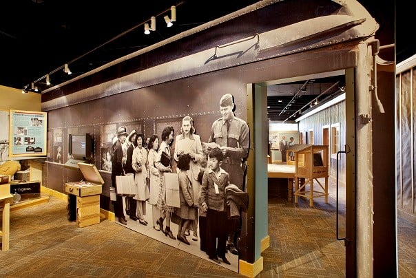 An exhibit at the Heart Mountain WWII Interpretive Center