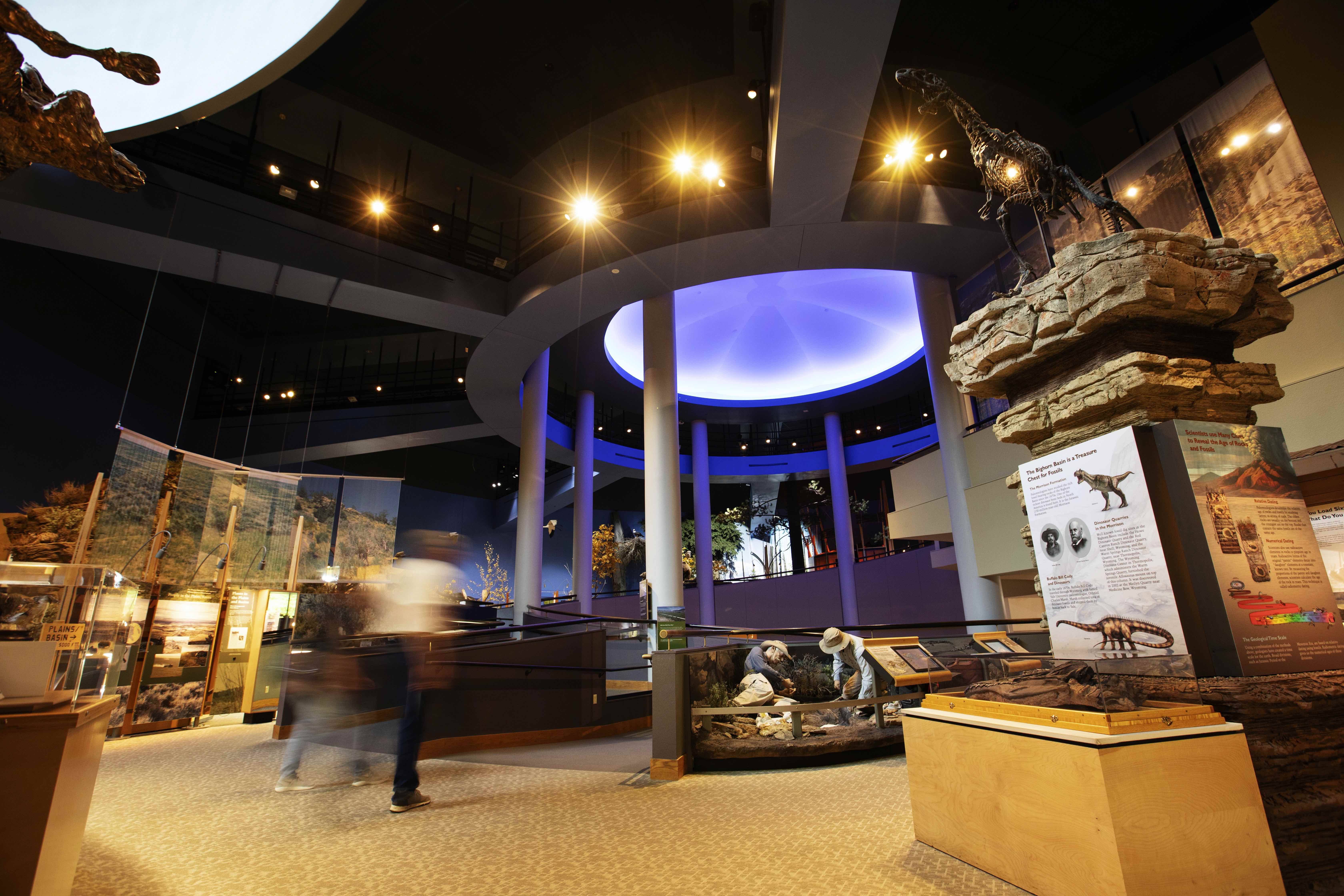 The interior of the Buffalo Bill Center in Cody, WY