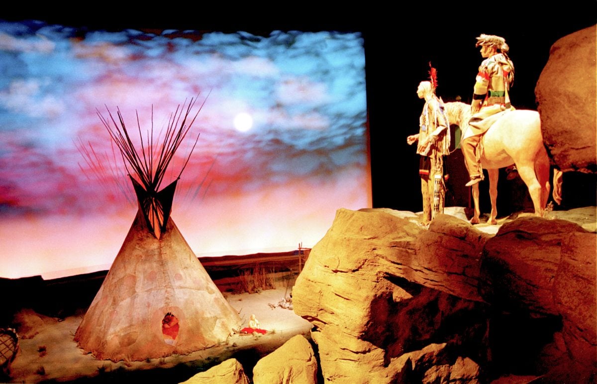 A display at the Plains Indian Museum