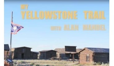The cover of the book called My Yellowstone Trail