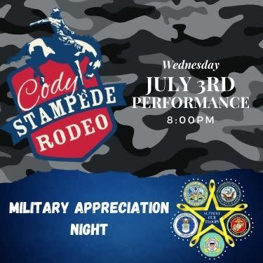 Cody stampede rodeo advertisment
