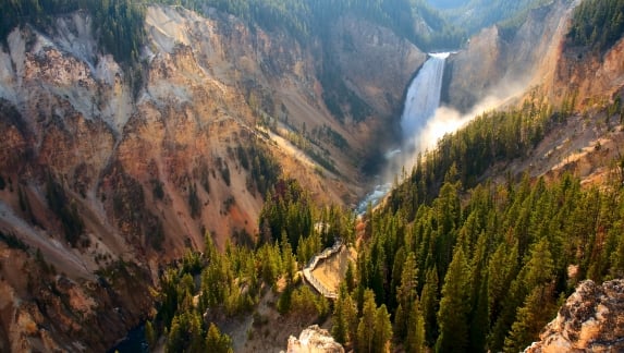 Lower Falls in Yellowstone's Grand Canyon.